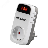 Реле напряжения вилка-розетка c дисплеем 16А REXANT 10-6040