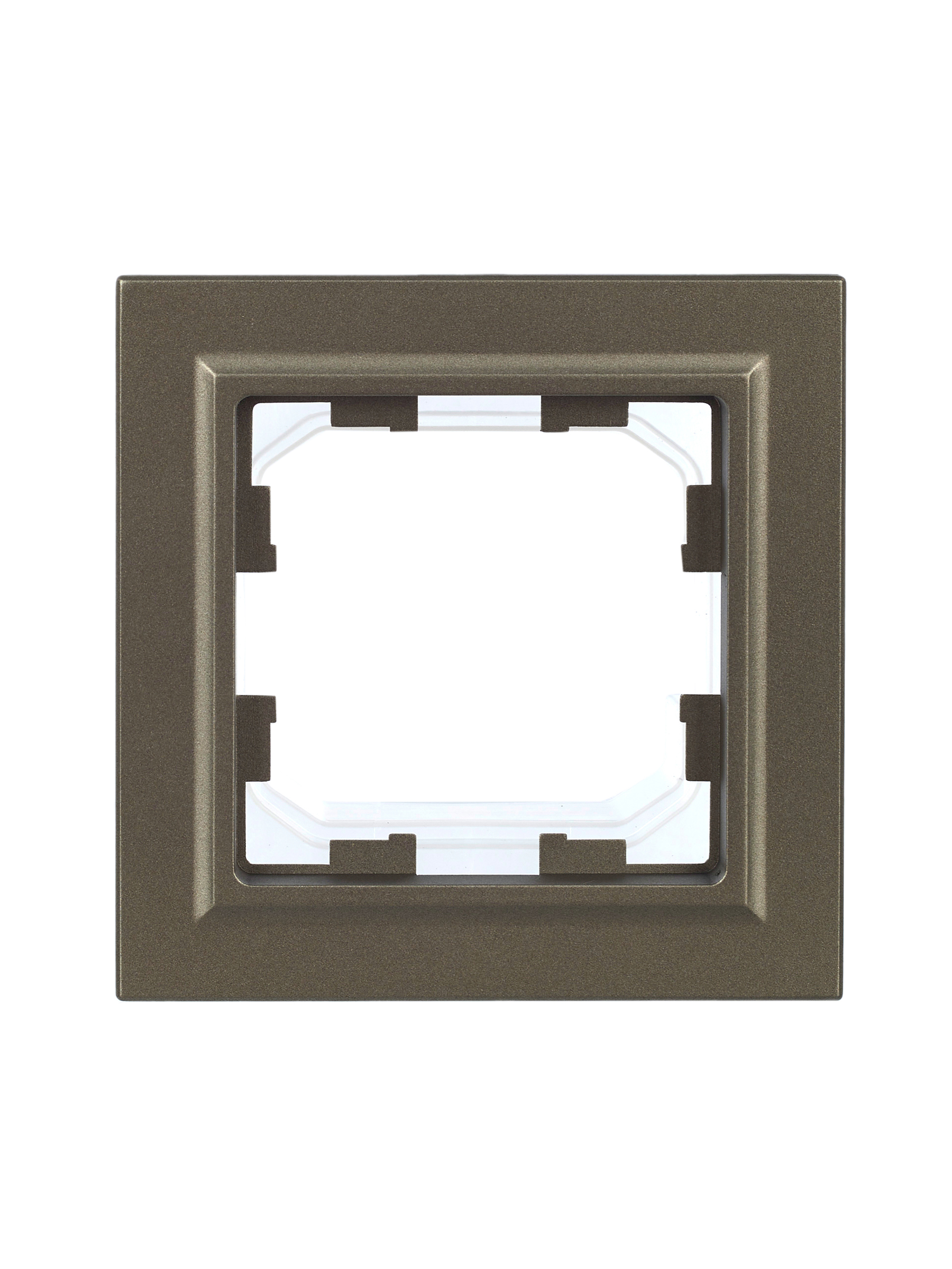 BRITE Рамка 1 пост IP44 РУ-1-БрШ-44 шампань IEK BR-M12-44-K37