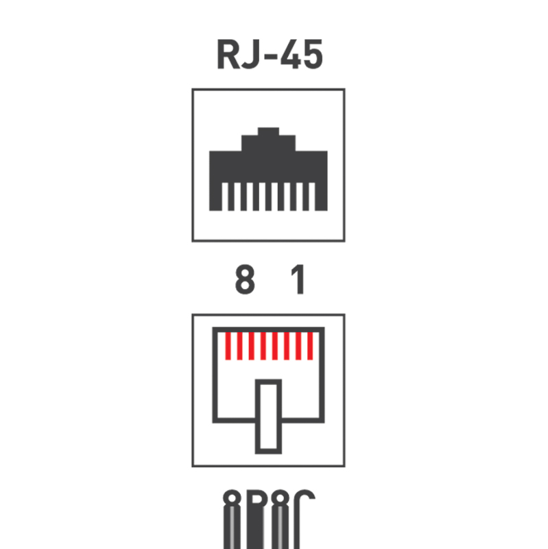 Джек RJ-45 8P8C CAT 5e Эконом PROCONNECT REXANT 05-1021-6