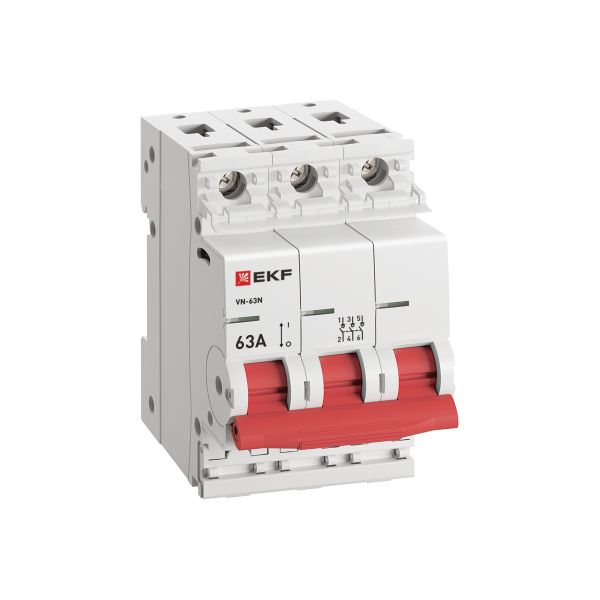 Выключатель нагрузки 3P 63А ВН-63N PROxima EKF S63363