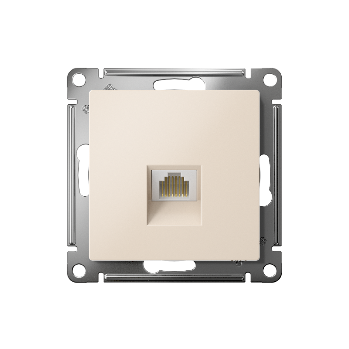 Розетка ATLASDESIGN компьютерная RJ45 механизм бежевый Systeme Electric ATN000283