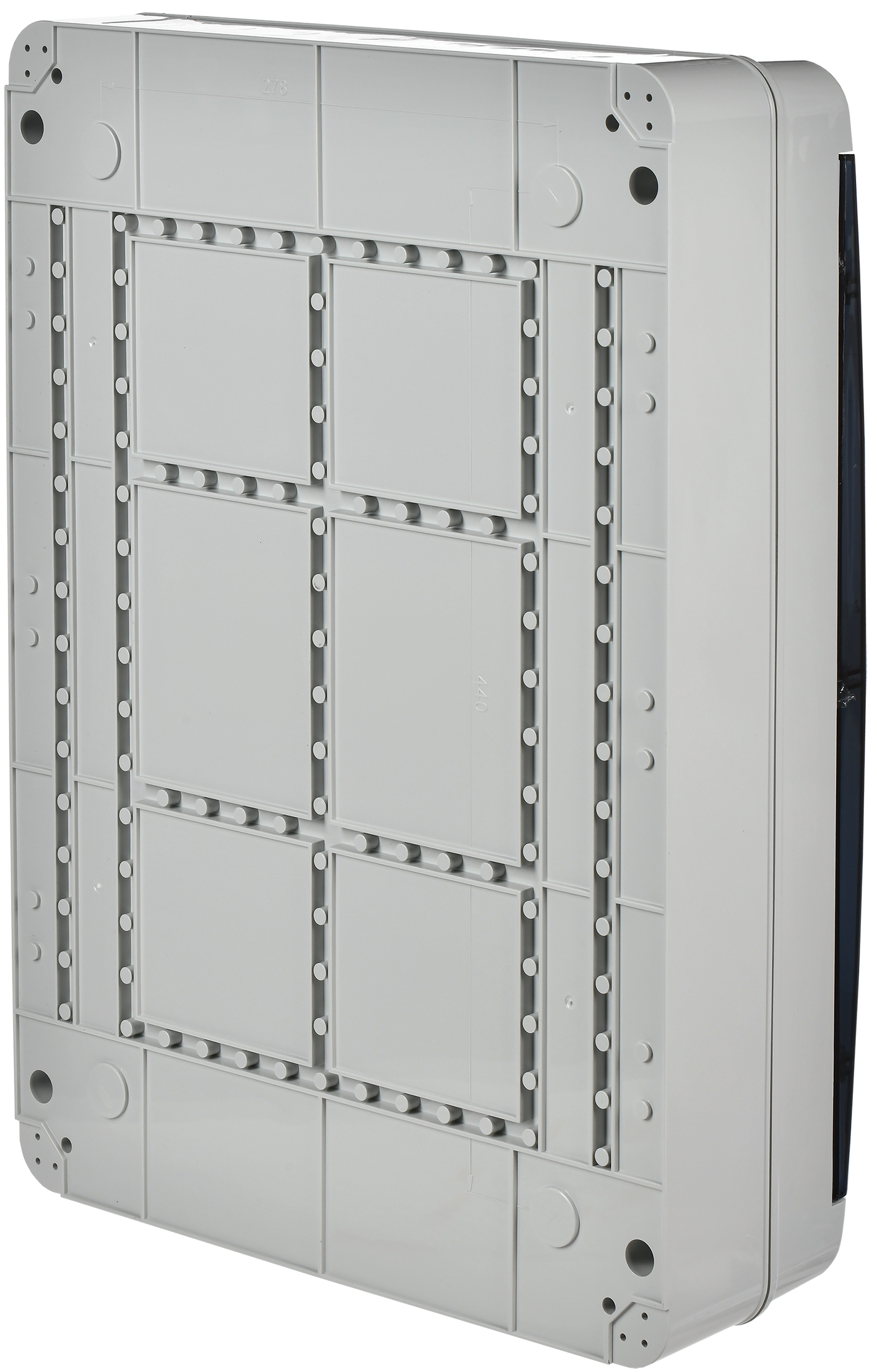 TEKFOR Корпус пластиковый навесной КМПн-54 IP65 черная прозрачная дверь IEK TF5-KP72-N-54-65-K03-K02