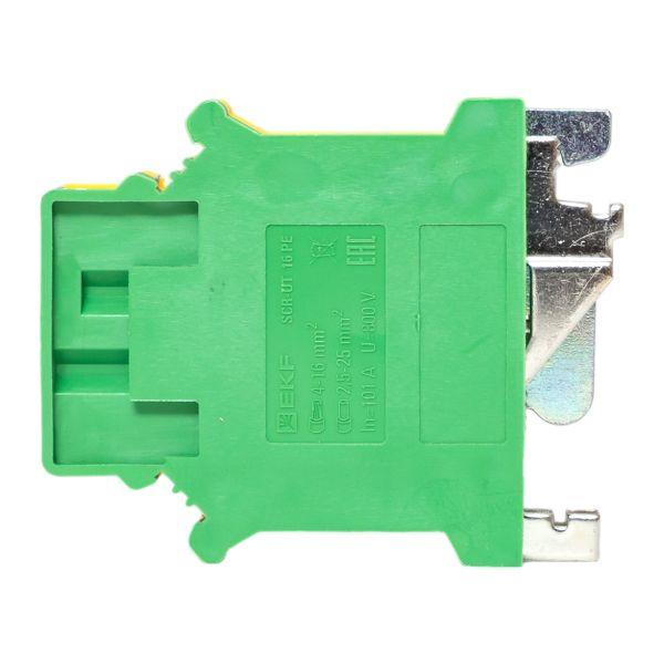 Клеммная колодка винтовая 16 UT земля EKF scr-ut-16-pe
