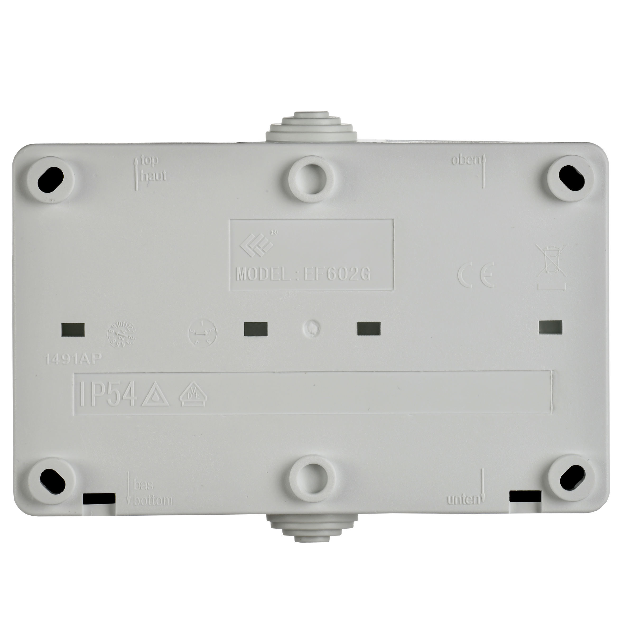 ФОРС Розетка двойная наружная с заземлением с крышкой IP54 IEK ERS22-K03-16-54-DC