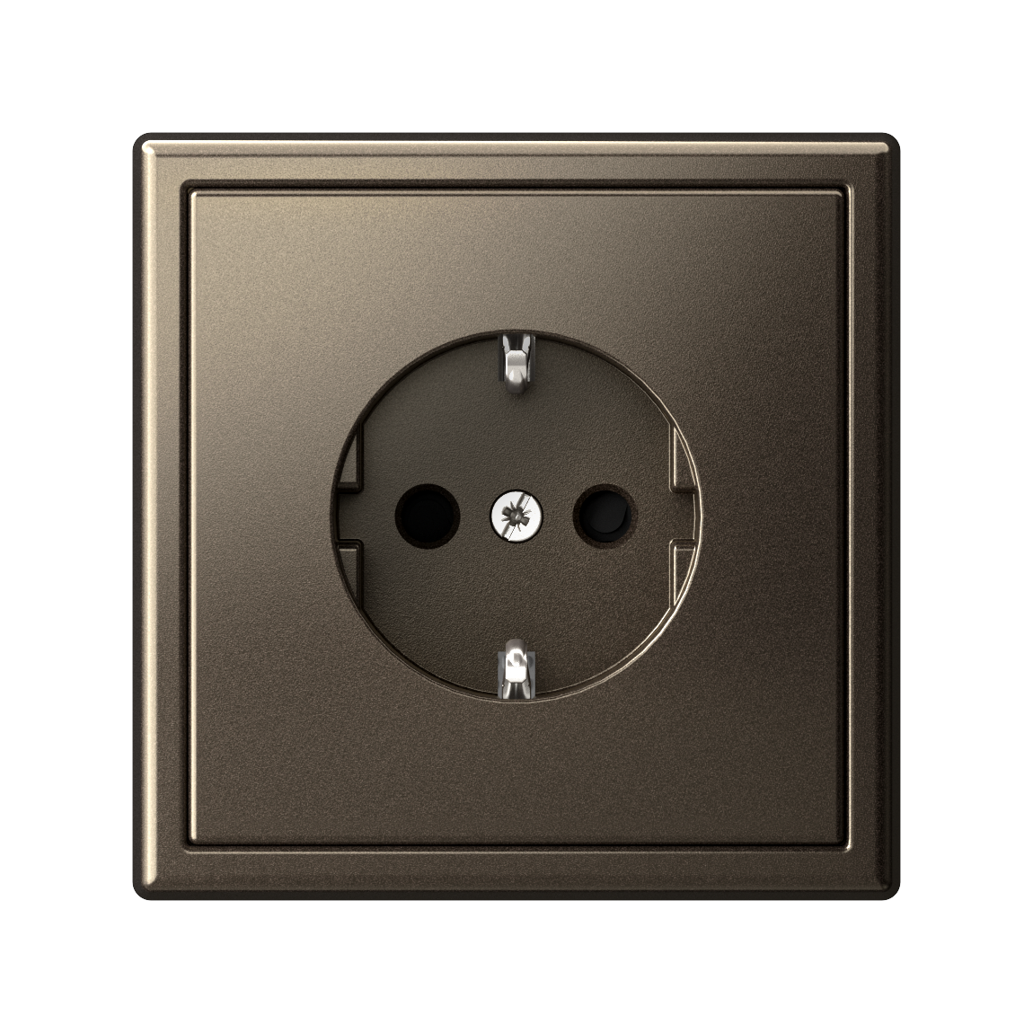 ARTGALLERY РОЗЕТКА с заземлением со шторками, 16А, механизм, быстрозажимные клеммы, мокко Systeme Electric GAL000645S