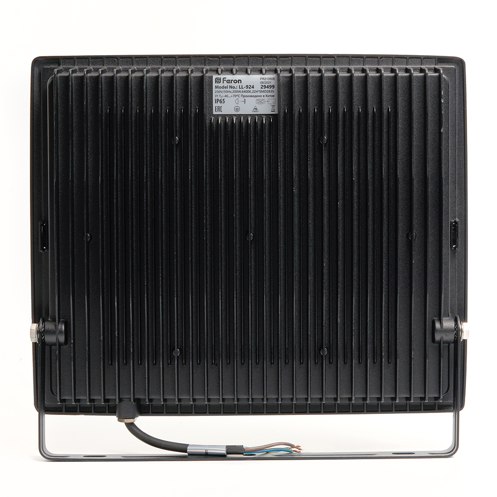 Прожектор светодиодный ДО-200w 6400К 19000Лм IP65 черный FERON LL-924 29499