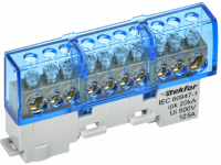 TEKFOR Шина N ноль изолированная на универсальном держателе 8х12-10-С IEK TF-NN20-10-KL-K07