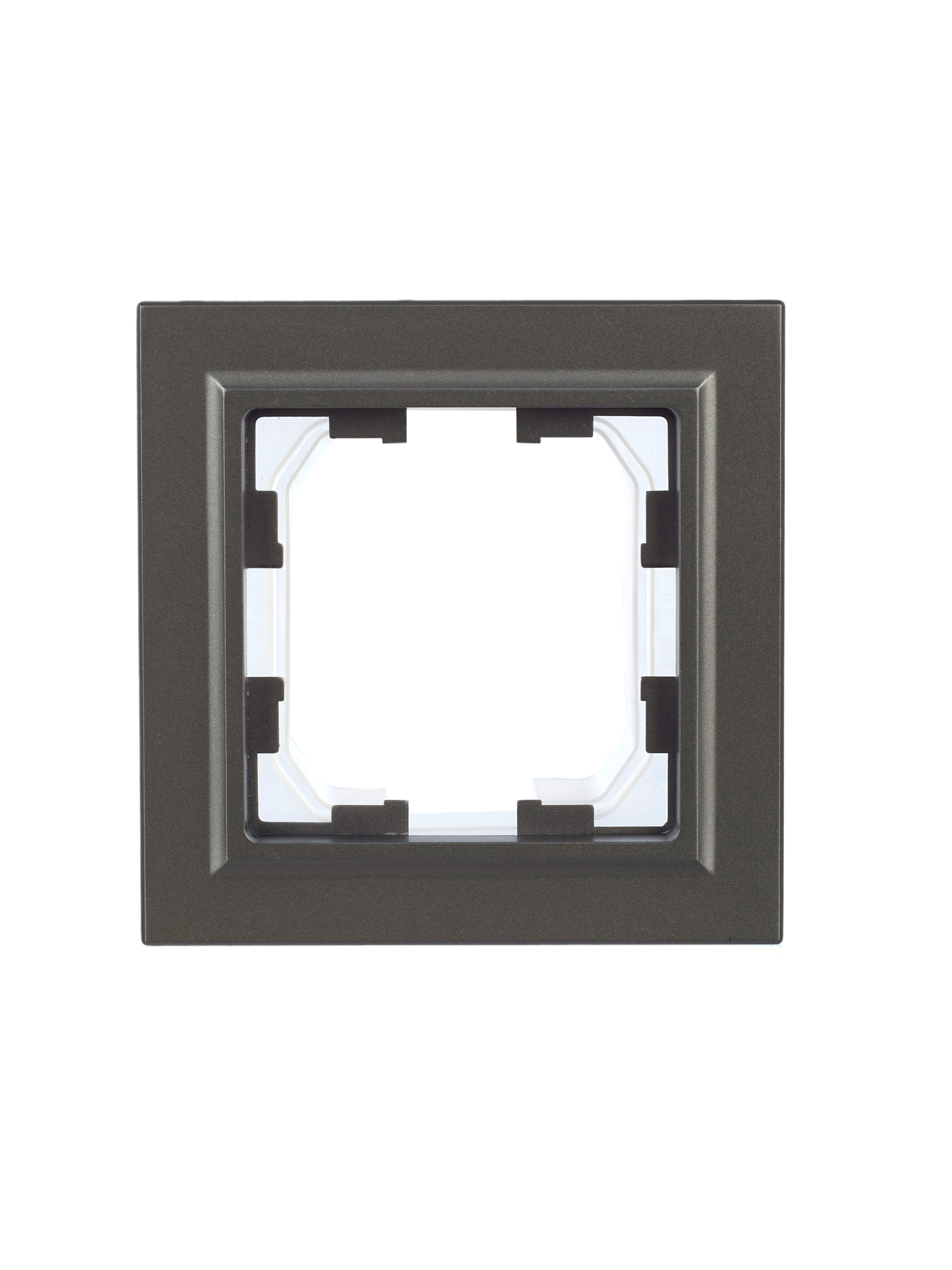 BRITE Рамка 1 пост IP44 РУ-1-БрС-44 сталь IEK BR-M12-44-K46
