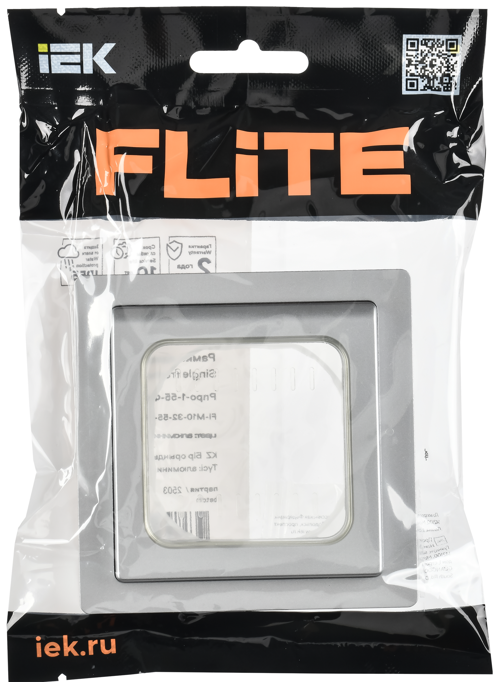 FLITE Рамка 1-местная IP55 Рпро-1-55-ФлА алюминий IEK FI-M10-32-55-K47