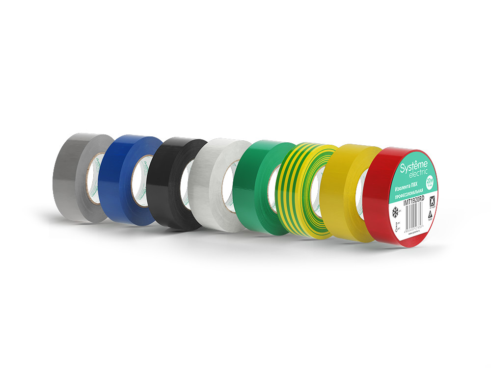 ИЗОЛЕНТА ПВХ MultiSet 19мм Х 20м ЖЁЛТО-ЗЕЛЁНАЯ Systeme Electric IMT1920YG