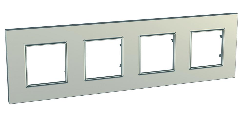 Unica-Quadro Рамка 4 поста титан Schneider Electric MGU6.708.57
