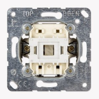 Выключатель 1-клавишный. Механизм. 10A, 250Вт (однополюсный). Серия- Eco Profi. Механизм. JUNG EP401U