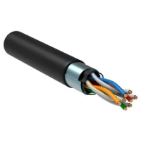 Витая пара F/UTP кат.5E 4 пары LDPE 305м черный GENERICA Generica BC3-C5E04-339-305-G