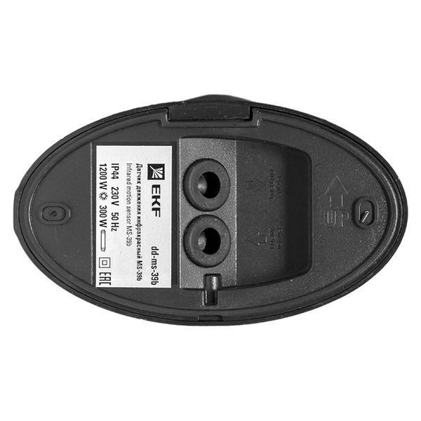 ИК датчик движения наст. 1200Вт 180гр. до 12м IP44 MS-39b черный EKF PROxima dd-ms-39b