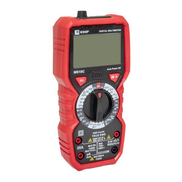 Мультиметр цифровой MS18C EKF Professional In-180701-pm18C