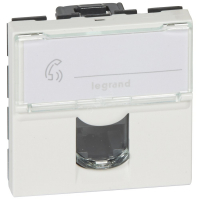 Mosaic Розетка компьютерная RJ45 2 модуля категория 5 Legrand/Daccord 076554