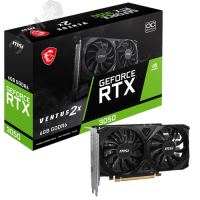 Видеокарта RTX3050 VENTUS 2X E 6G OC, NVIDIA      GeForce RTX 3050, GDDR6, PCI-Express 4.0 MSI RTX 3050 VENTUS 2X E 6G OC 190419