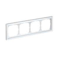 ARTGALLERY PURE 4-постовая РАМКА, МАТОВОЕ ОРГАНИЧЕСКОЕ СТЕКЛО БЕЛЫЙ Systeme Electric GAL330104