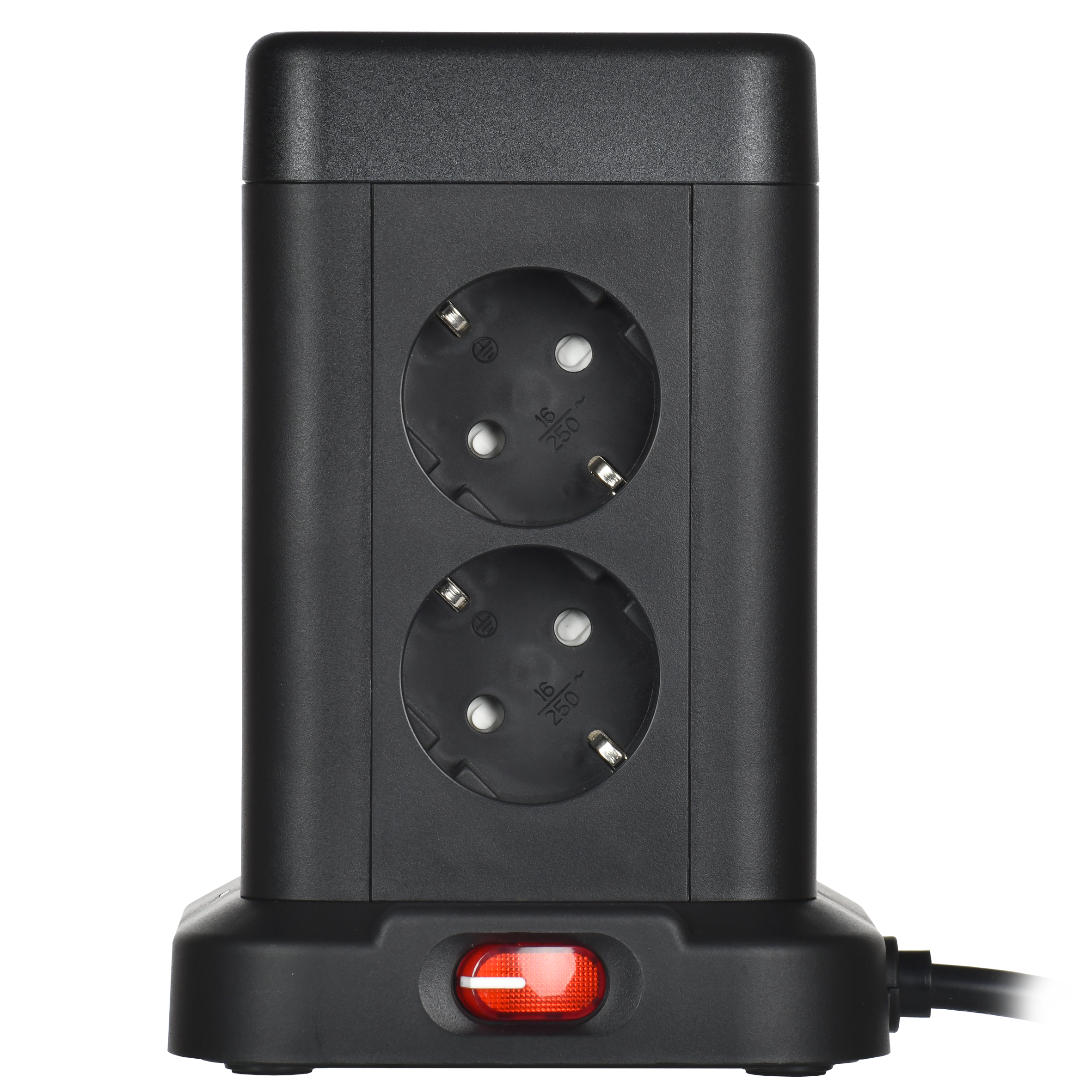 DOMINIC Удлинитель У08K 8 мест 2P+PE 1,5м 3х1,0мм2 16А/250В USB A+C 20Вт черный IEK DN-YP30-16-08-01-ZKU-K02