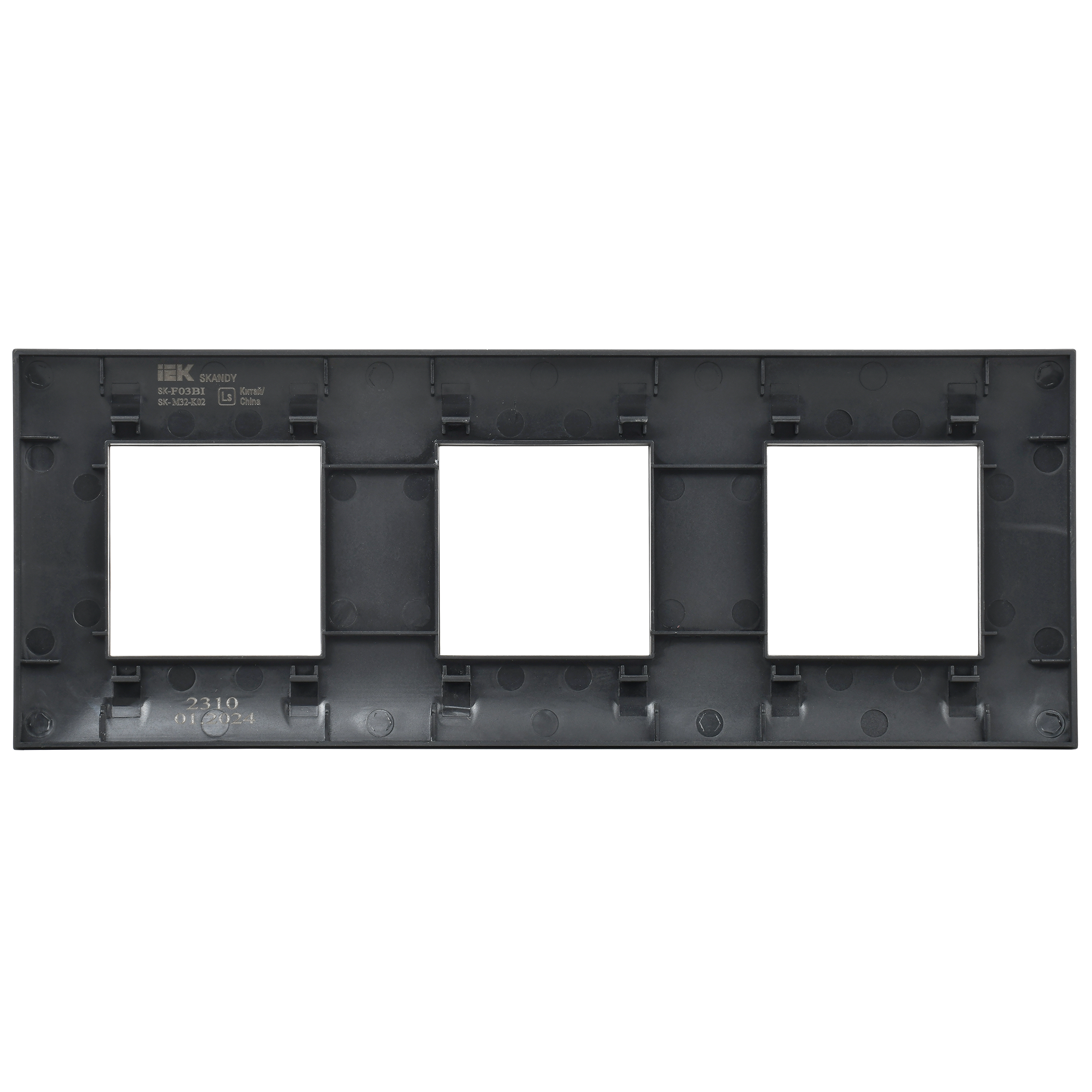 SKANDY Рамка 3-местная SK-F03Bl черный IEK SK-M32-K02