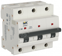 Выключатель автоматический M10H 3P C 80А IEK AR-M10H-3-C080