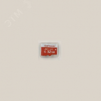 Карта памяти 32GB MicroSD, UHS I, SDXC, V10, U3,  80 МБ/с, Class 10 GoPower 00-00025680 1000717462