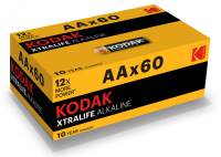 Батарейка LR6-60 (4S) colour box XTRALIFE Alkaline [KAA-60] (60/720/20160) KODAK Б0029222