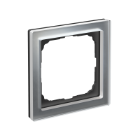 ARTGALLERY PURE 1-постовая РАМКА, ОРГАНИЧЕСКОЕ СТЕКЛО АЛЮМИНИЙ Systeme Electric GAL320301