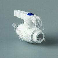 Кран шаровой 20 полнопроходной полипропиленовый PPR белый PRO AQUA PA40008