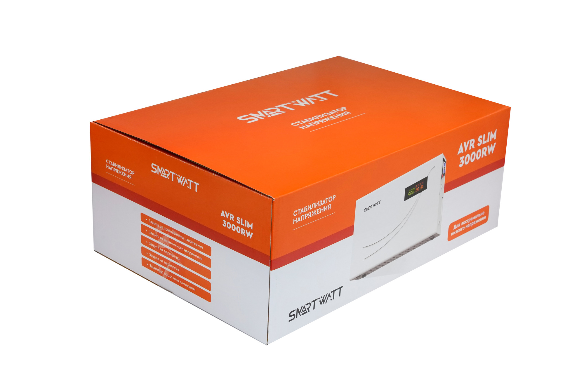 Стабилизатор напряжения настенный 3 кВА SMARTWATT AVR SLIM 3000RW 4512020310007