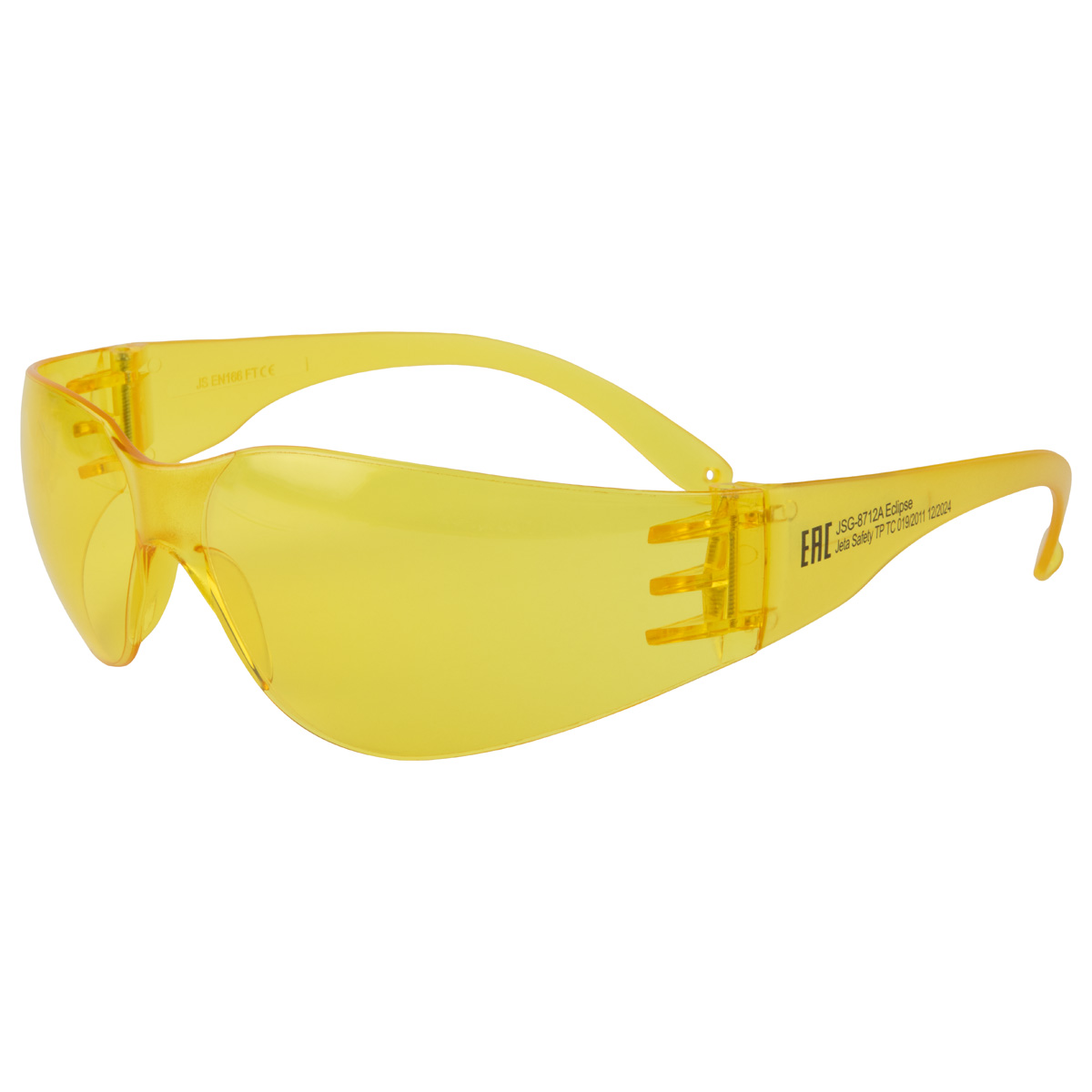 Очки открытые JSG-8712A Eclipse, янтар.линзы, антизапотев. покр.+против царапин Jeta Safety