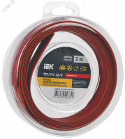 Трубка термоусадочная ТТУ нг-LS 12/6 красная (2м/упак) IEK UDR12-012-006-002-K04-T