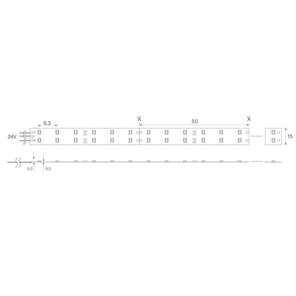Лента светодиодная LEDх60/м 5м 4.8w/m 12в тепло-белый FERON LS603 теп-бел. 27597