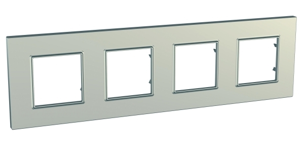 Unica-Quadro Рамка 4 поста титан Schneider Electric MGU6.708.57