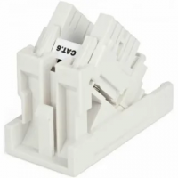 Розетка (Вставка) 45х225 (аналог Mosaic) с наклонным модулем RJ-45 категории 5е Hyperline 35210