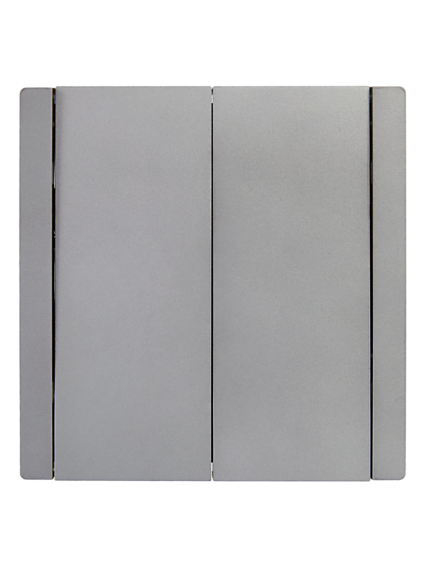 FORTE&PIANO Выключатель 2-клавишный 10А FP505 сталь IEK FP-V20-0-10-1-K46