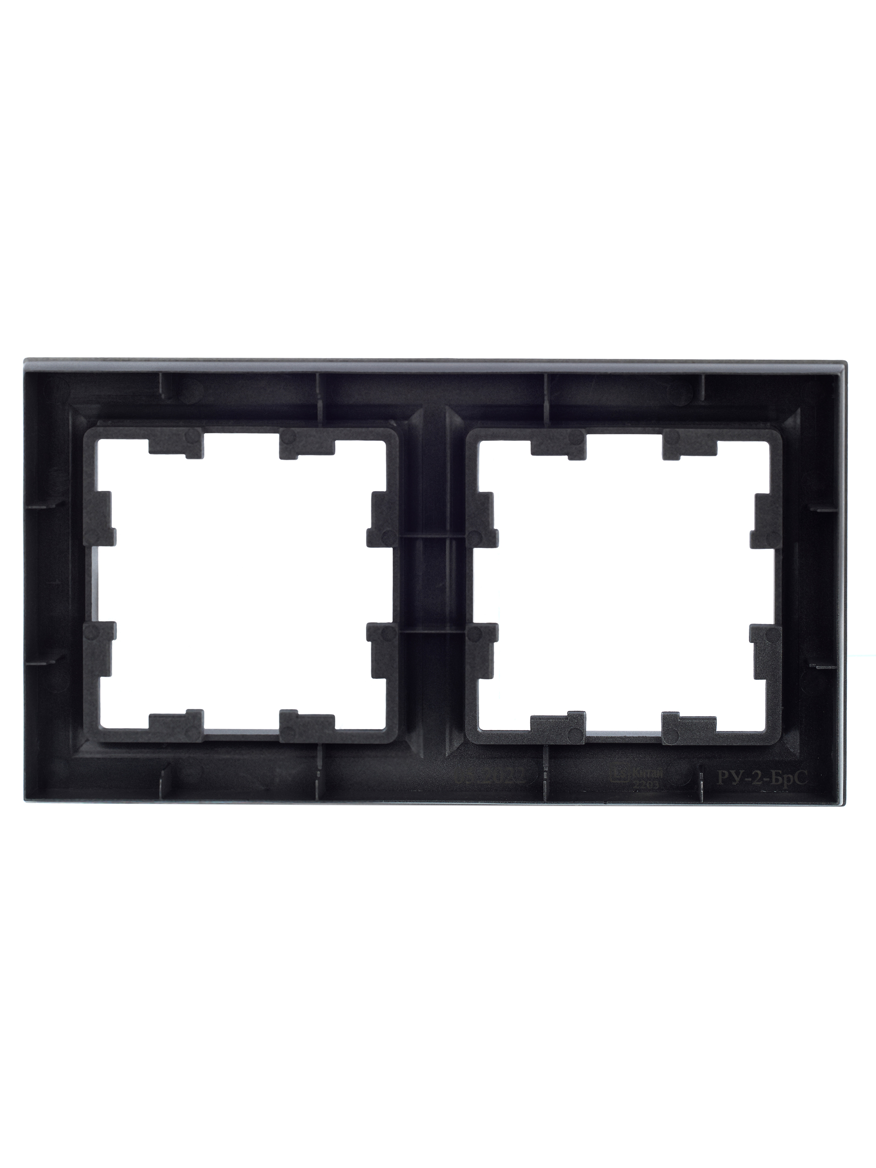 BRITE Рамка 2 поста РУ-2-БрС сталь IEK BR-M22-K46