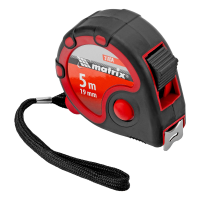 Рулетка Status 3 fixations, 5 м х 19 мм, двухкомпонентный корпус, 3 фиксации ленты Matrix 31034