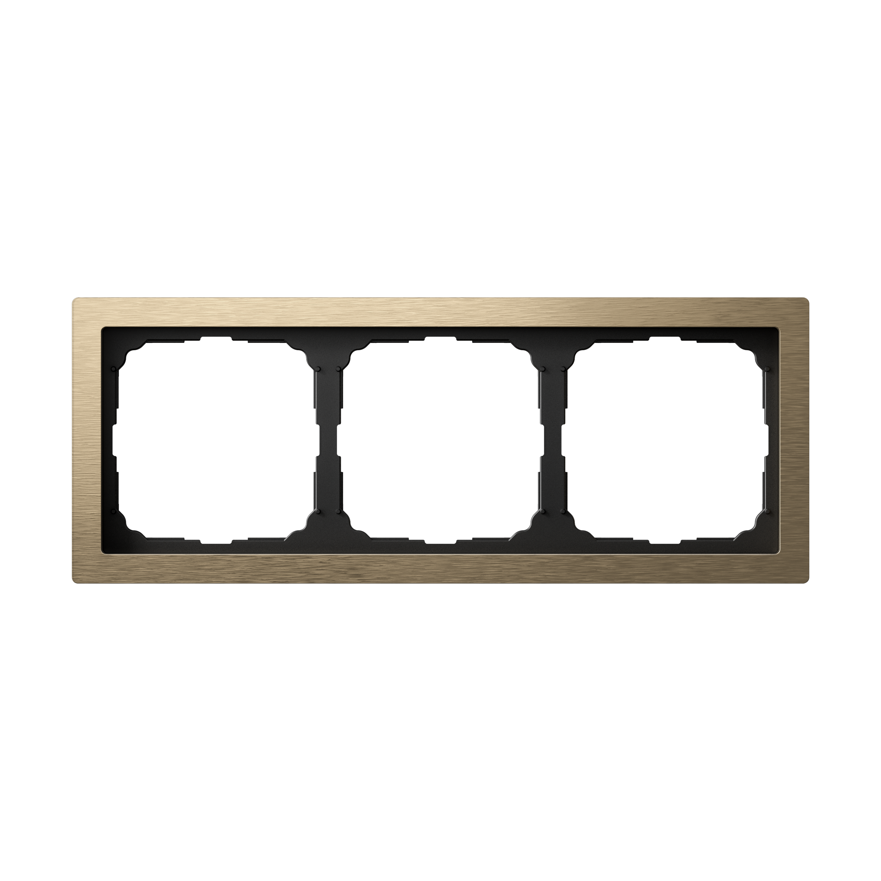 ARTGALLERY PURE 3-постовая РАМКА, МЕТАЛЛ ЛАТУНЬ Systeme Electric GAL312203