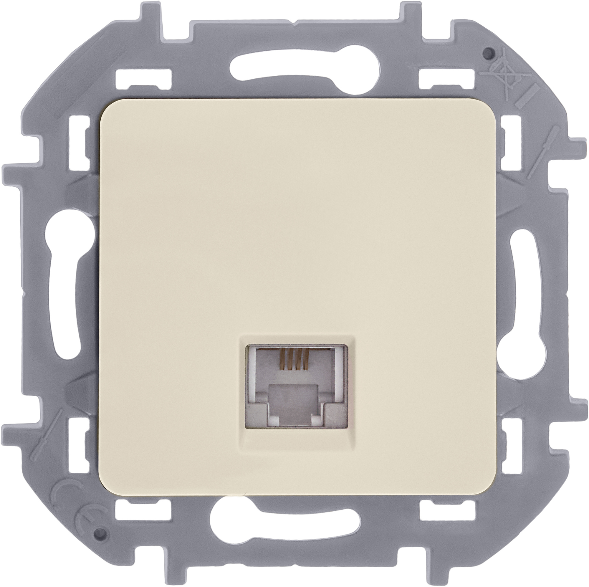 Розетка телефонная RJ11 слоновая кость INSPIRIA IEK 673821