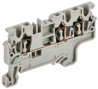 ARMAFIX Клемма пружинная CX2.5-4 2,5мм2 четырехконтактная серая IEK AF-CT40-00-4-K03-002