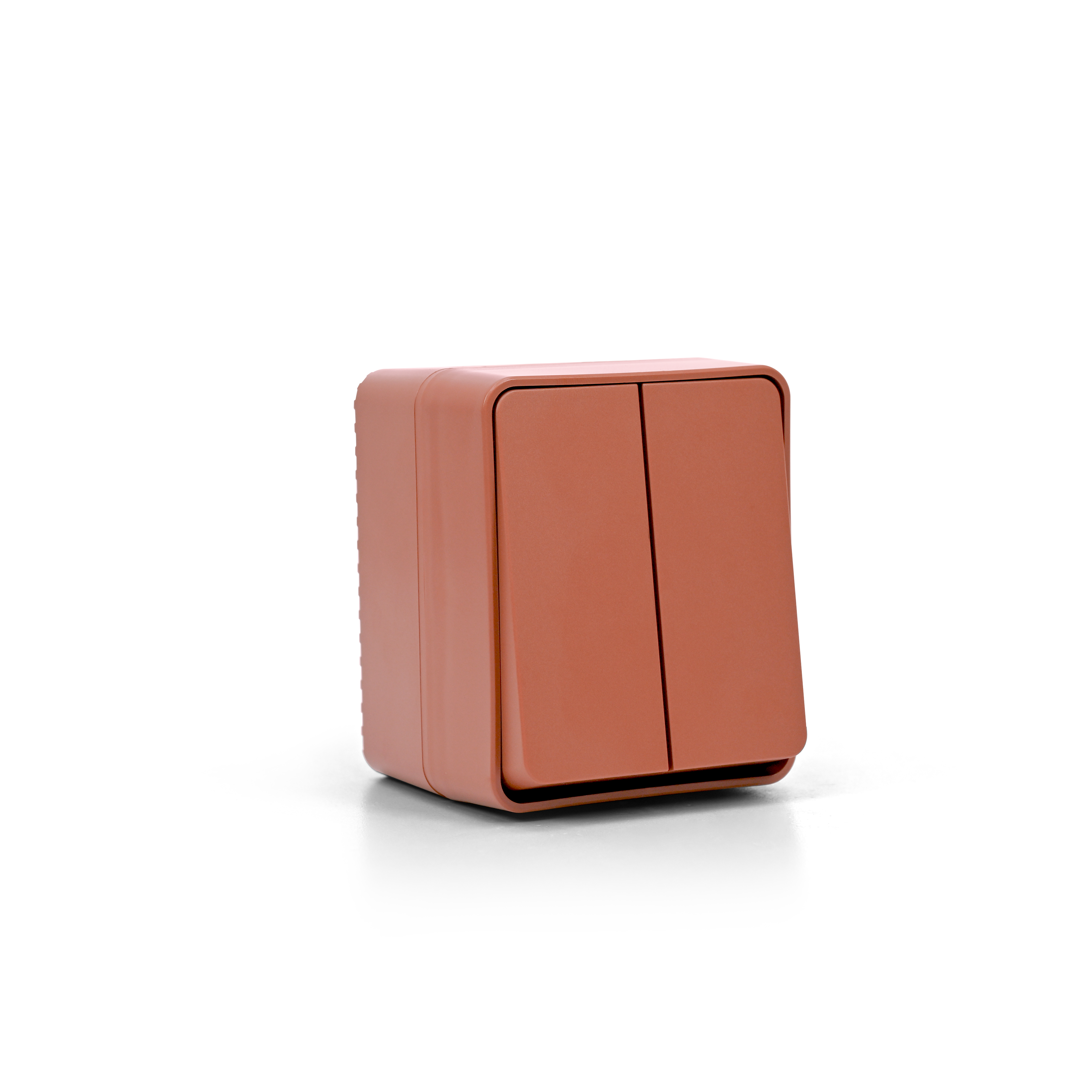 AtlasDesign PROFI IP54 О/У 2-клавишный ВЫКЛЮЧАТЕЛЬ 10 АХ, ТЕРРАКОТОВЫЙ Systeme Electric ATN547051