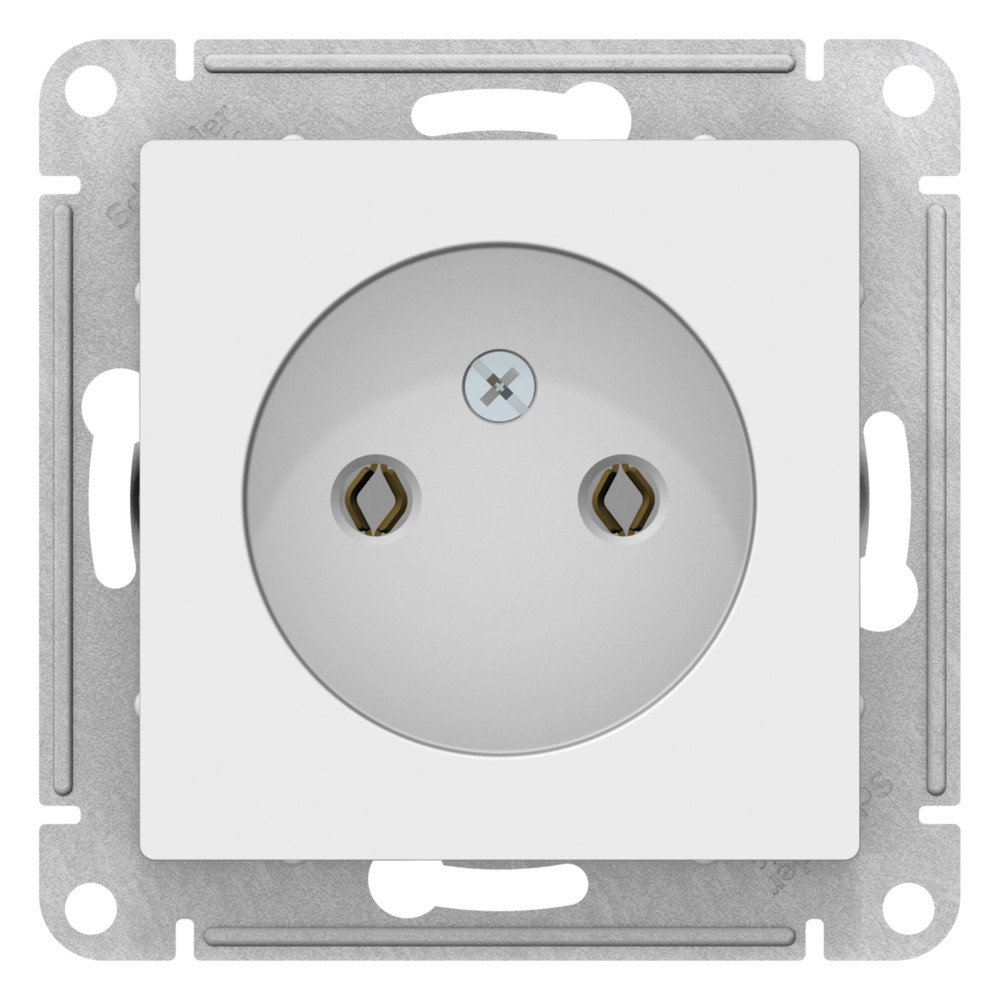 ATLASDESIGN РОЗЕТКА без заземления без шторок, 16А, механизм, ЛОТОС Systeme Electric ATN001341