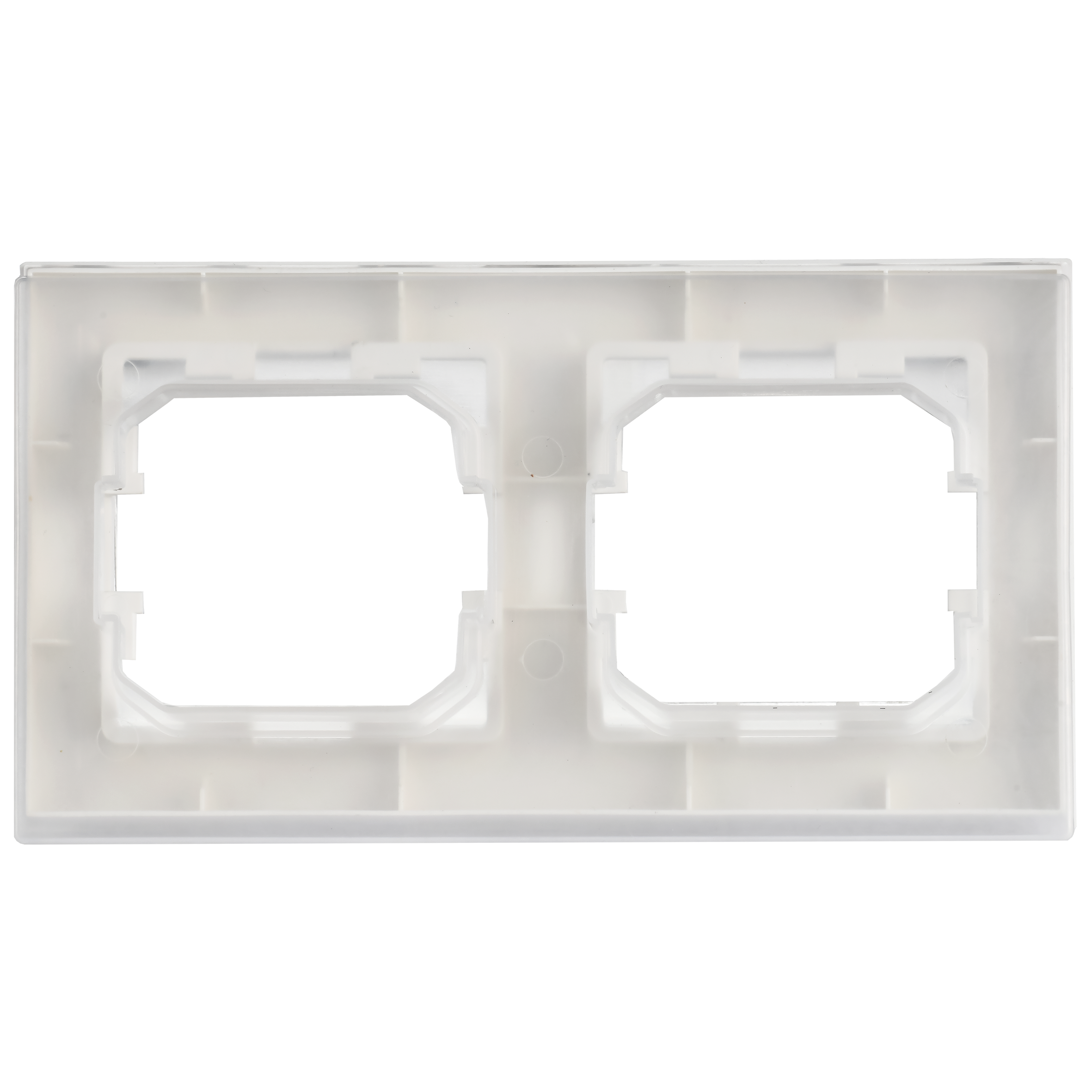 BRITE Рамка 2-местная IP44 РУ-2-БрАБ-44 арктический белый IEK BR-M22-44-K91