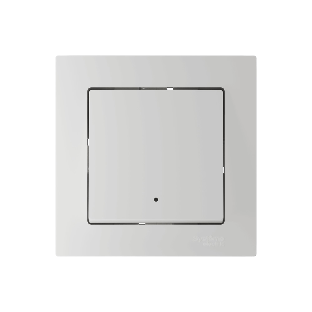ATLASDESIGN SMART 1-кл. ВЫКЛЮЧАТЕЛЬ с подсв., Zigbee, сх.1, L+N, 10А, мех., БЕЛЫЙ Systeme Electric ATN000113Z
