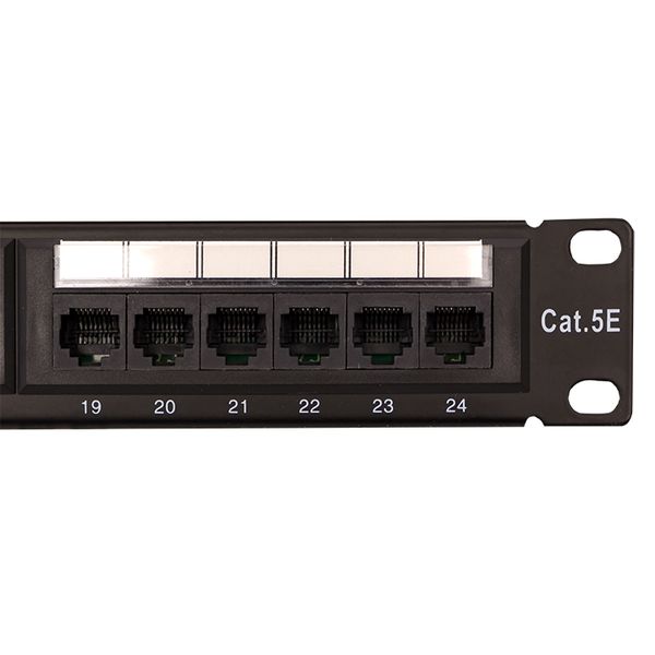 Патч-панель TERACOM PRO 19'' Cat.5E 1U неэкранированная UTP 24 порта RJ-45 Dual IDC EKF TRP-PPNL-5EUTP-1U24