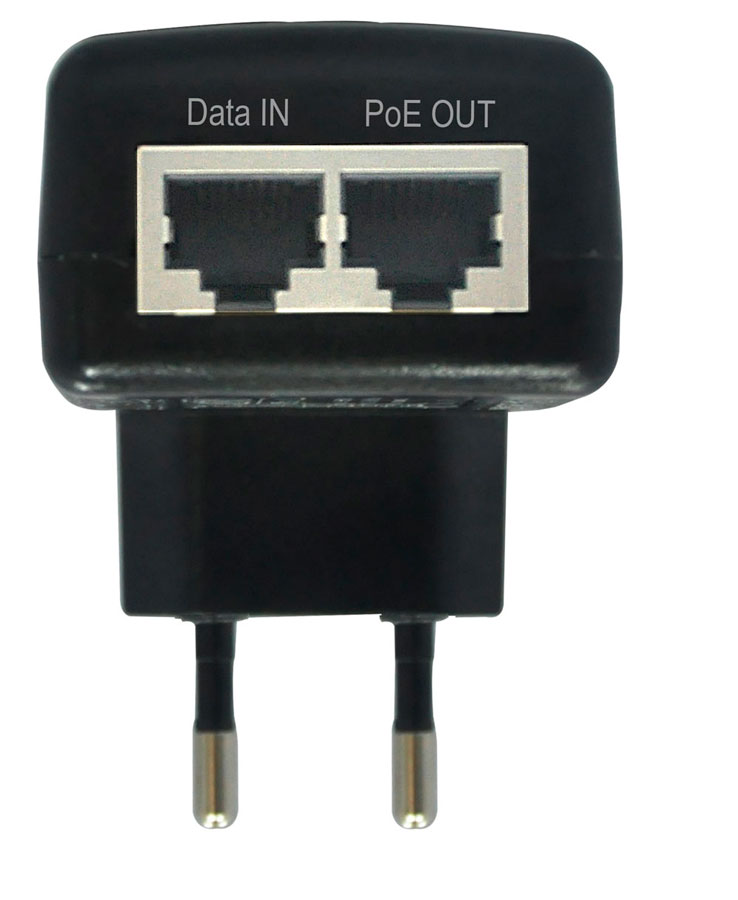 Инжектор PoE 1хRJ45 10/100 Мб/с, 802.3af, до 15.4 Вт, AC 220В, DC 48В SC&T Midspan-1/151A 00010660