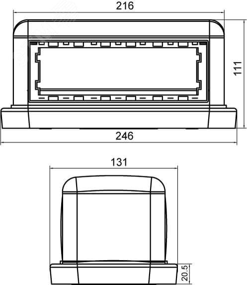 Напольная башенка BUS 12 модулей IP40 черная DKC 09090