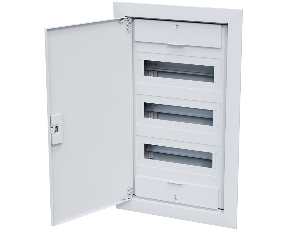 Щит  ЩРВ-п-36 белый с белой дверью IP40 OptiBox PRO КЭАЗ 379804
