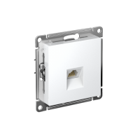 Розетка ATLASDESIGN компьютерная RJ45 механизм белый Systeme Electric ATN000183